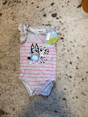 Little Sleepies Bluey Flutter Sleeve Bodysuit